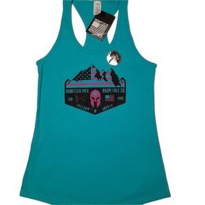 Howitzer‎ Tank Turquoise Women M NWT Patriot 2A WethePeople Gorpcore Bikercore